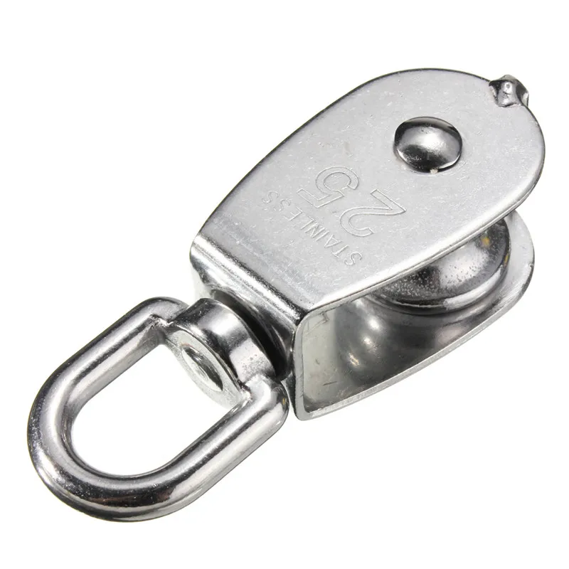 

M15 M20 Heavy Duty Steel Single Wheel Swivel Lifting Rope Pulley Block