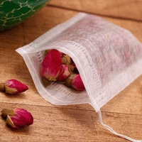 new pla biodegraded tea bag filters ultrasonic corn fiber cords tea bags coffee filter 100pcslot multiple sizes