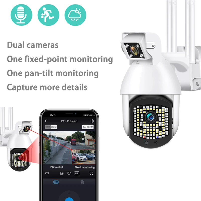 

1080p ptz ip wifi camera wireless camera outdoor waterproof mobile phone infrared security video surveillance camera CCTV