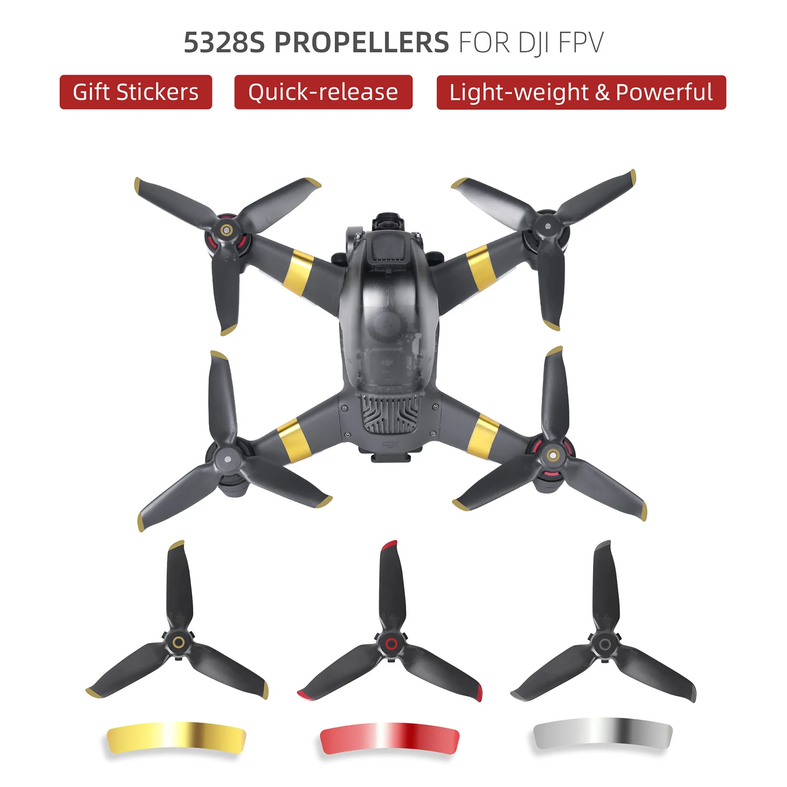 

Запасные лезвия для квадрокоптера DJI FPV, 2 пары