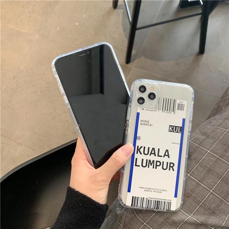 Moskado чехол с воздушным давлением для iPhone 11 X XR XS Max воздушный билет штрих-код этикетка мягкий термополиуретановый чехол для iPhone 6 6S 7 8 7Plus