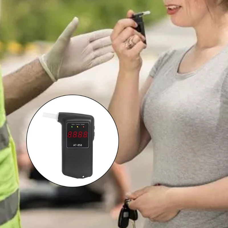 

AT-858S Portable Alcohol Tester Sensor With Color Box Blister Packaging