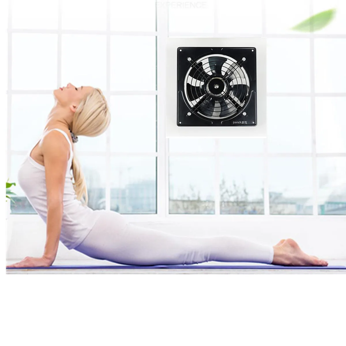 

Kitchen Ventilator Axial Industrial Wall Fan 220V 12 inch Metal Exhaust Fan High Speed Air Extractor Window Ventilation Fan