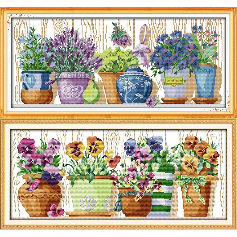 

Everlasting Love Christmas The Pottings On The Windowsill Chinese Cross Stitch Kits Ecological Cotton Christmas Home Decoration