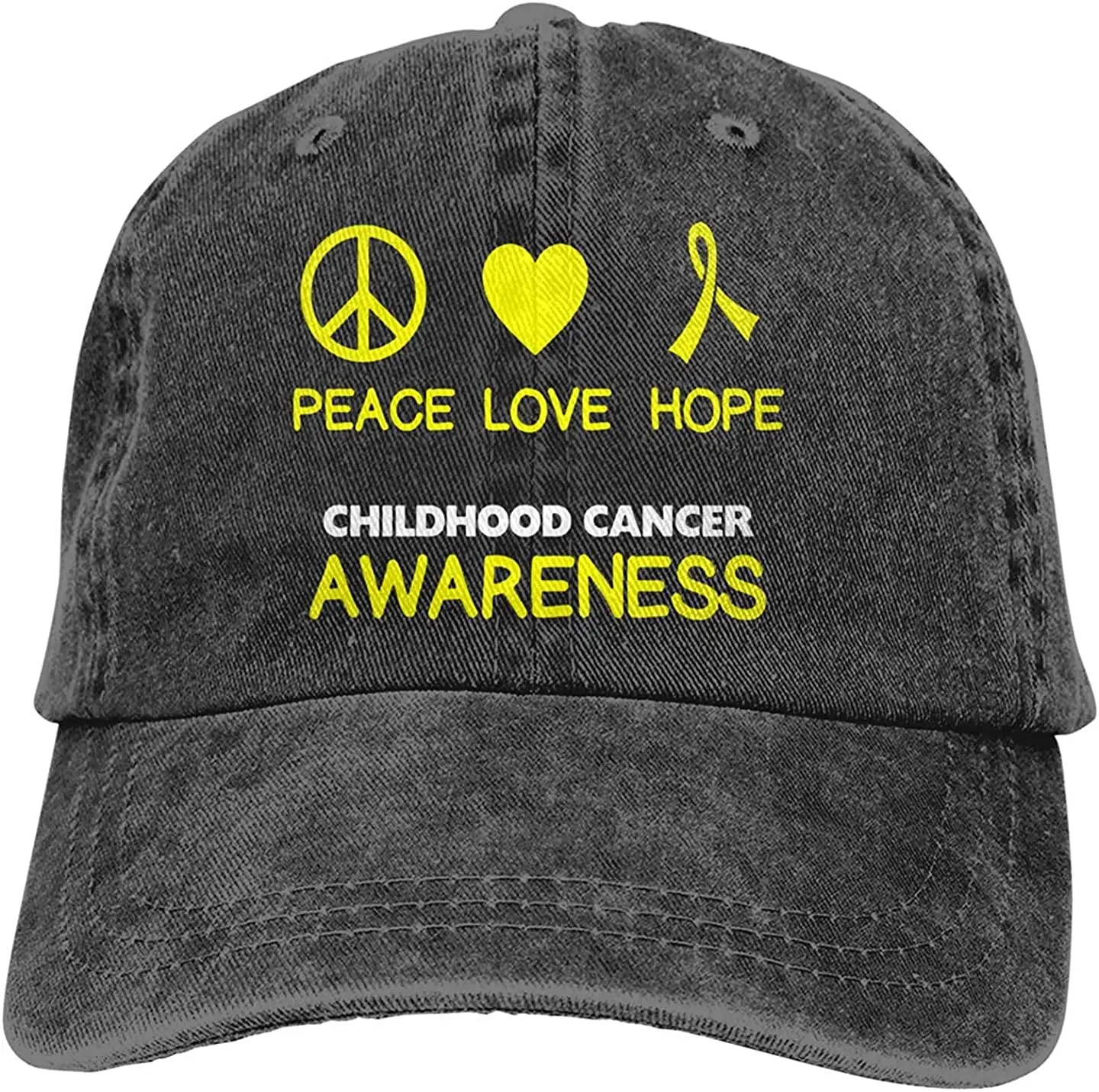 

Purple Ribbon Awareness Hope Unisex Cotton Hat Adjustable Baseball Cap Denim Dad Hat Fashion Hip Hop Hat