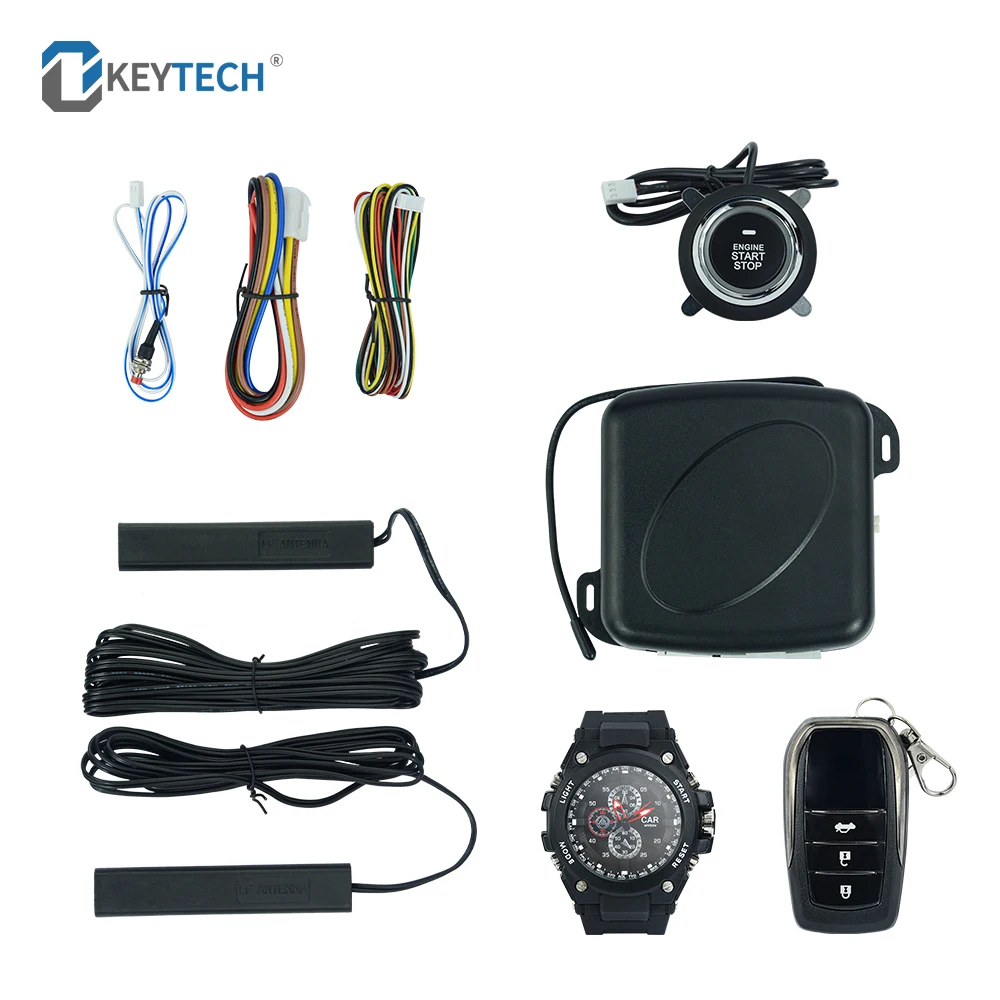 Смарт автомобильная сигнализация OkeyTech 433 МГц 12 В с пультом дистанционного