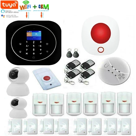 Yobang Secu беспроводная домашняя Безопасность GSM wifi GPRS сигнализация Система TUYA