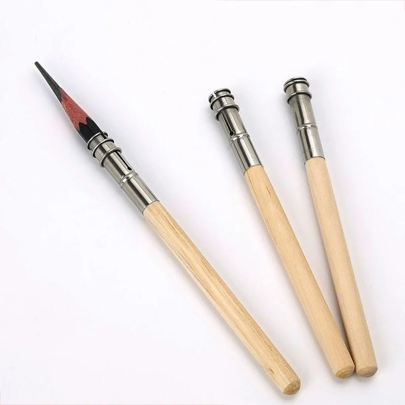 

2021 New Short Pencil Extender Art Student Special Pen Extension Device Metal Sketch Extension Rod Eyebrow Pencil Extension