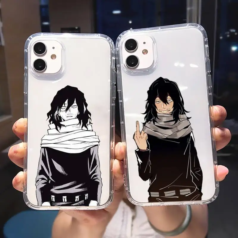 

Boku no Hero Academia Phone Case Transparent for iPhone 6 7 8 11 12 s mini pro X XS XR MAX Plus cover funda shell
