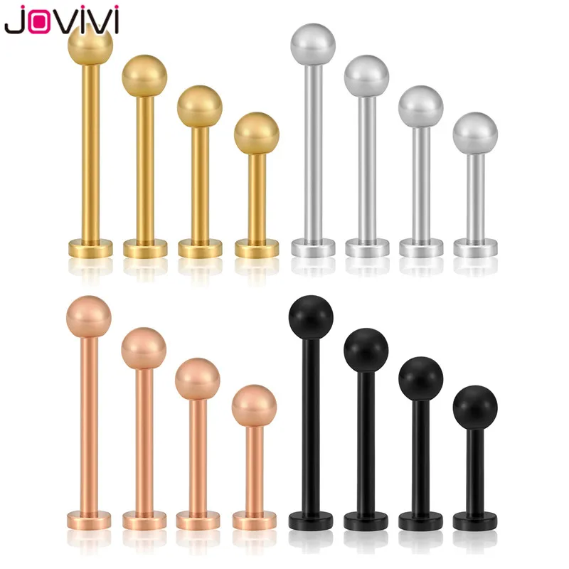 Jovivi Нержавеющая сталь 16G Labret Monroe кольца для губ хрящевая спираль козелка пирсинг