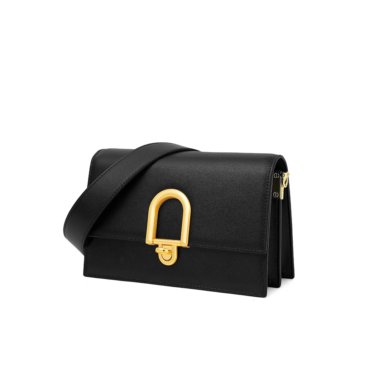 

2019 new leather women's bag fashion single shoulder bag personality lock cross small square bag women