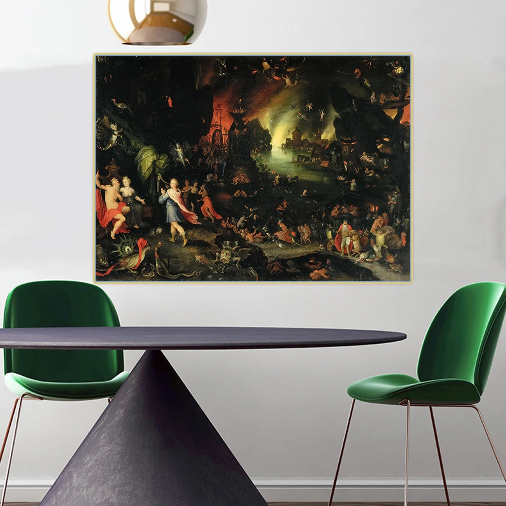 Citon Bruegel Pieter junjuno in the Underworld Canvas холст искусство Масляная живопись знаменитое