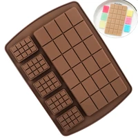 chocolate silicone mold rectangle chocolate bar mold diy biscuit ice molds homemade chocolate mould cake decorating bakery tools