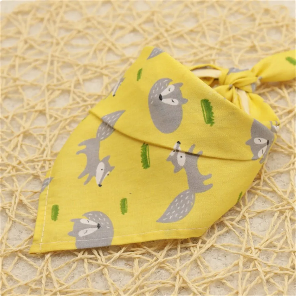 

Puppy Neckerchief Adjustable Dog Cat Neck Bandana Collar Scarf Accessories For Cats & Small Pet Dogs Cotton Neckerchief