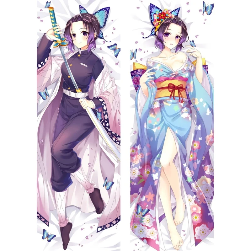 

Demon Slayer Kochou Shinobu Anime character printed Dakimakura Pillowcase Hug Body Sexy Pillowcase OTAKU Waifu Pillow Cover