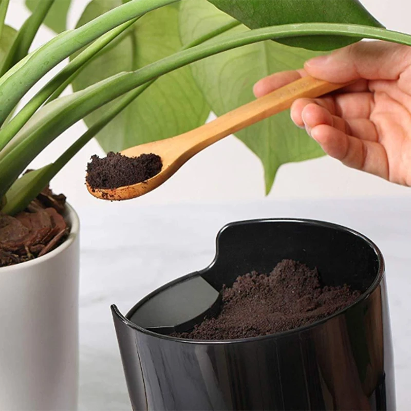 Coffee Powder Residue Box Black Deep Bowl Non-Slip Detachable Knock Bar Machine Grounds Recycling Bucket Grind |