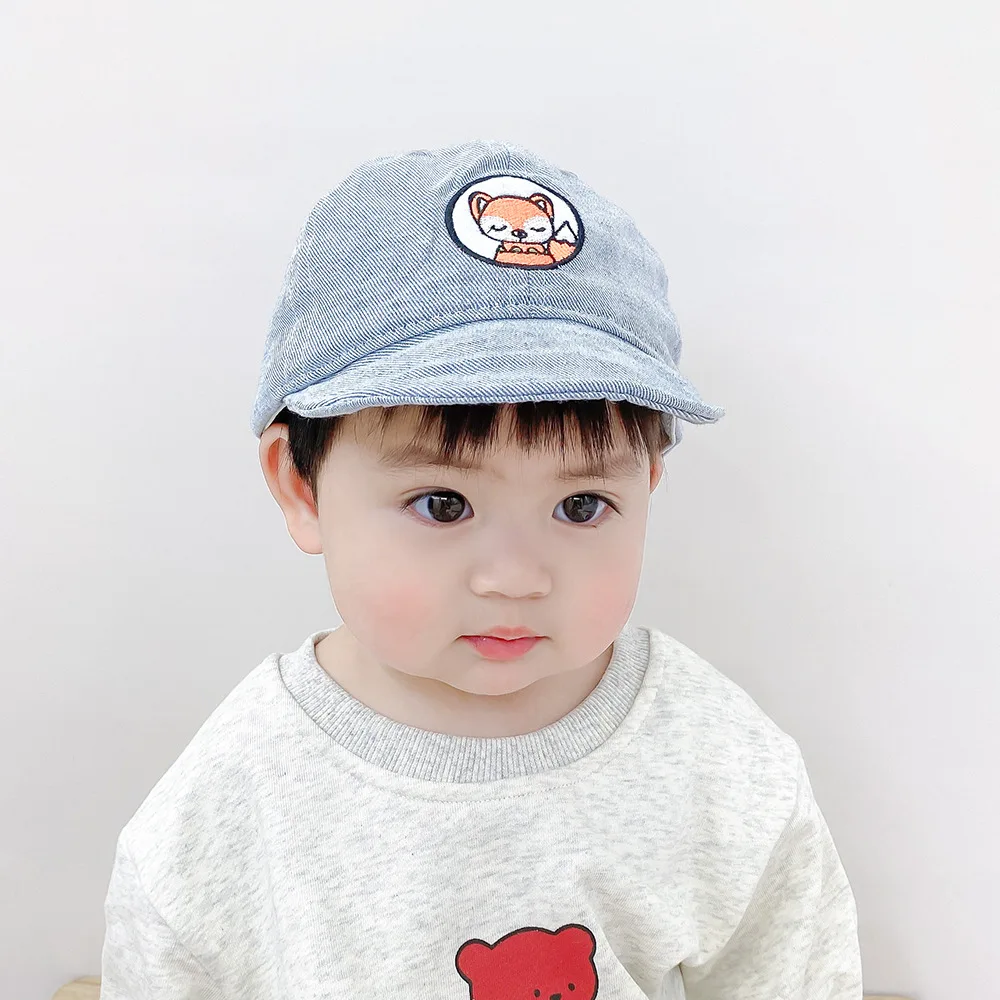 Демисезонные детские бейсболки мультяшная лиса шляпа Корейская версия 6 месяцев