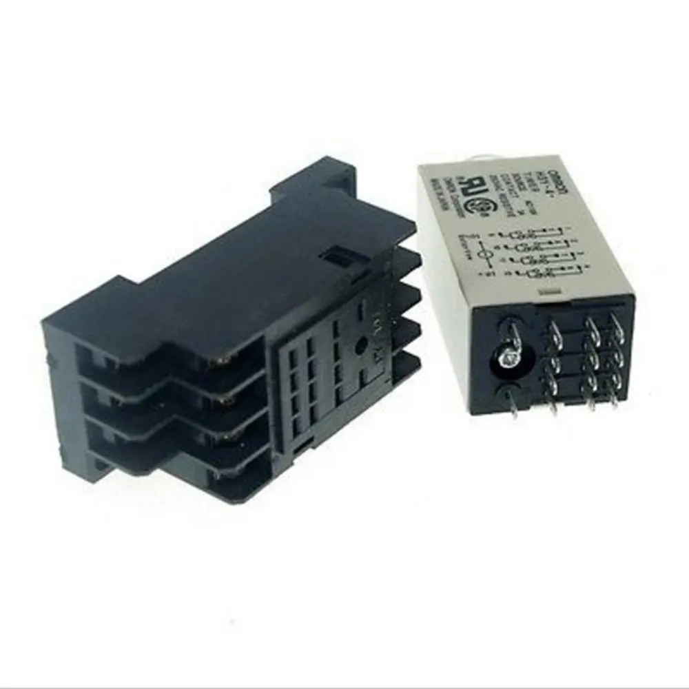 H3Y-4 DC 24V 10 S Мощность на таймер задержки Реле времени 24VDC 10sec 0-10 секунд 4PDT 14 шпильки с
