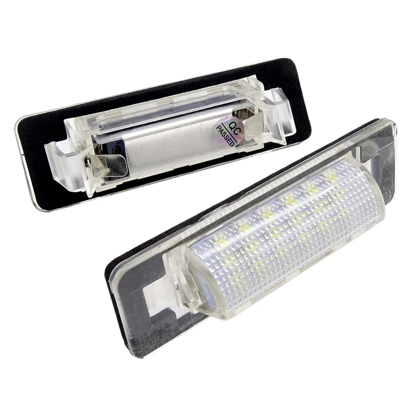 

JIUWAN 1pair for Mercedes Benz W210 W202 4D AMG Car LED Number License Plate Lights White Number Plate Lamp Bulb Accessories