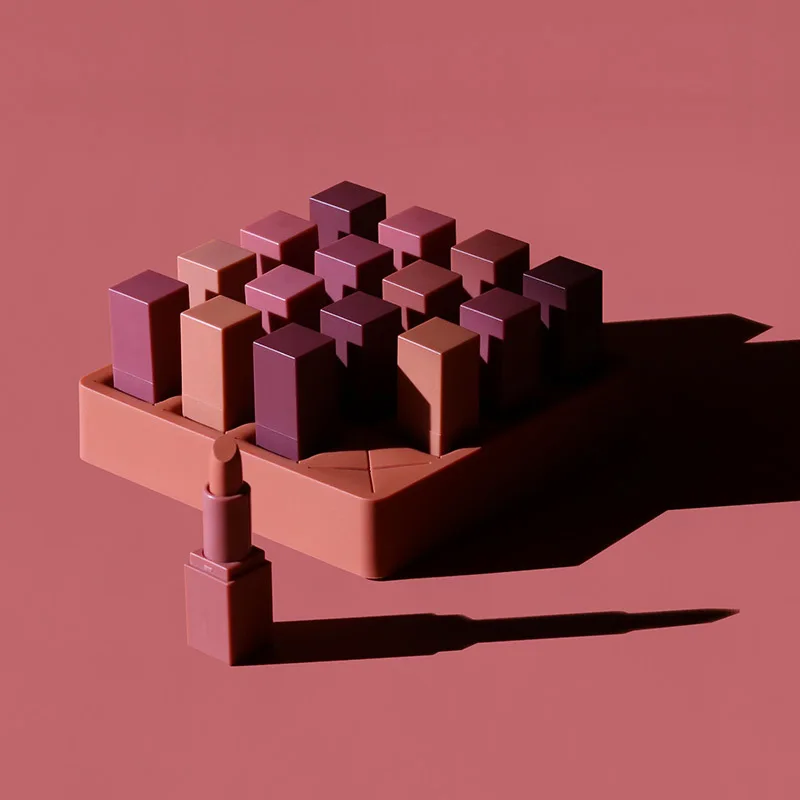 16 сетка губной помады силикона ящик для хранения макияжа Органайзер косметики