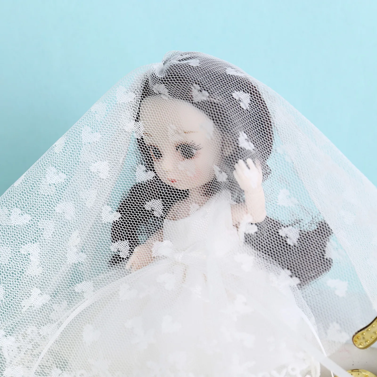 

Cute Curly Straight Hair Doll Dress Wedding Princess Doll Vinyl Doll Toy Fairy Girl Dolls Toy Princess Evening Party Fairy Girl