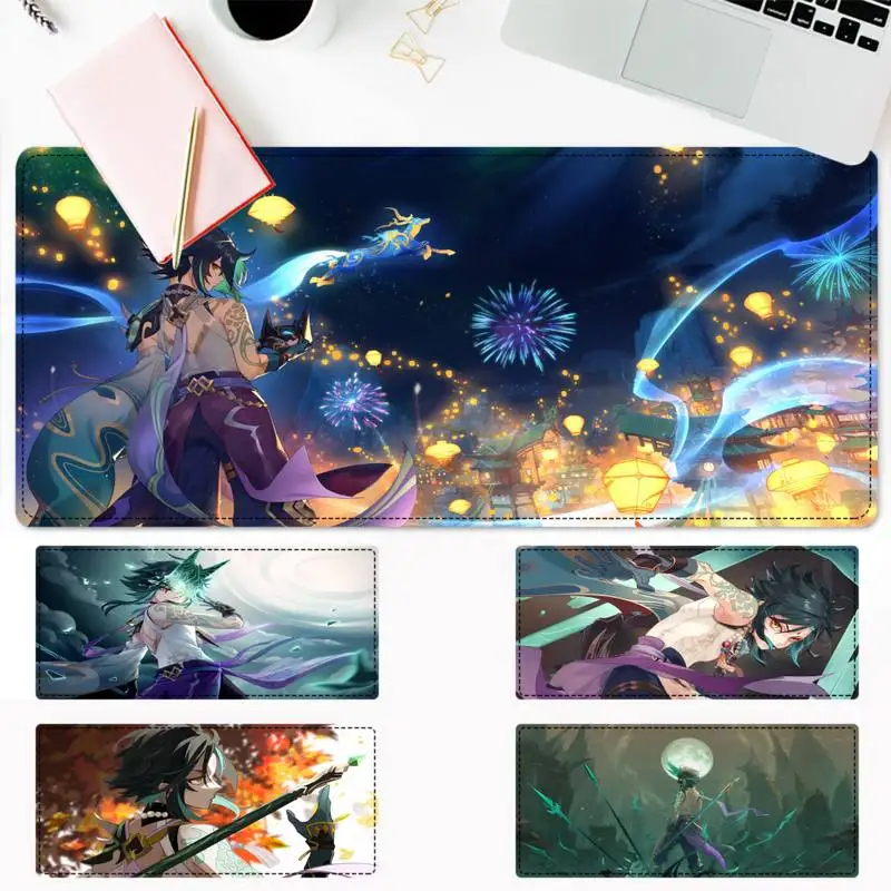 

Hot Sell Genshin Xiao Mouse Pad Gamer Keyboard Maus Pad Desk Mouse Mat Game Accessories For Overwatch