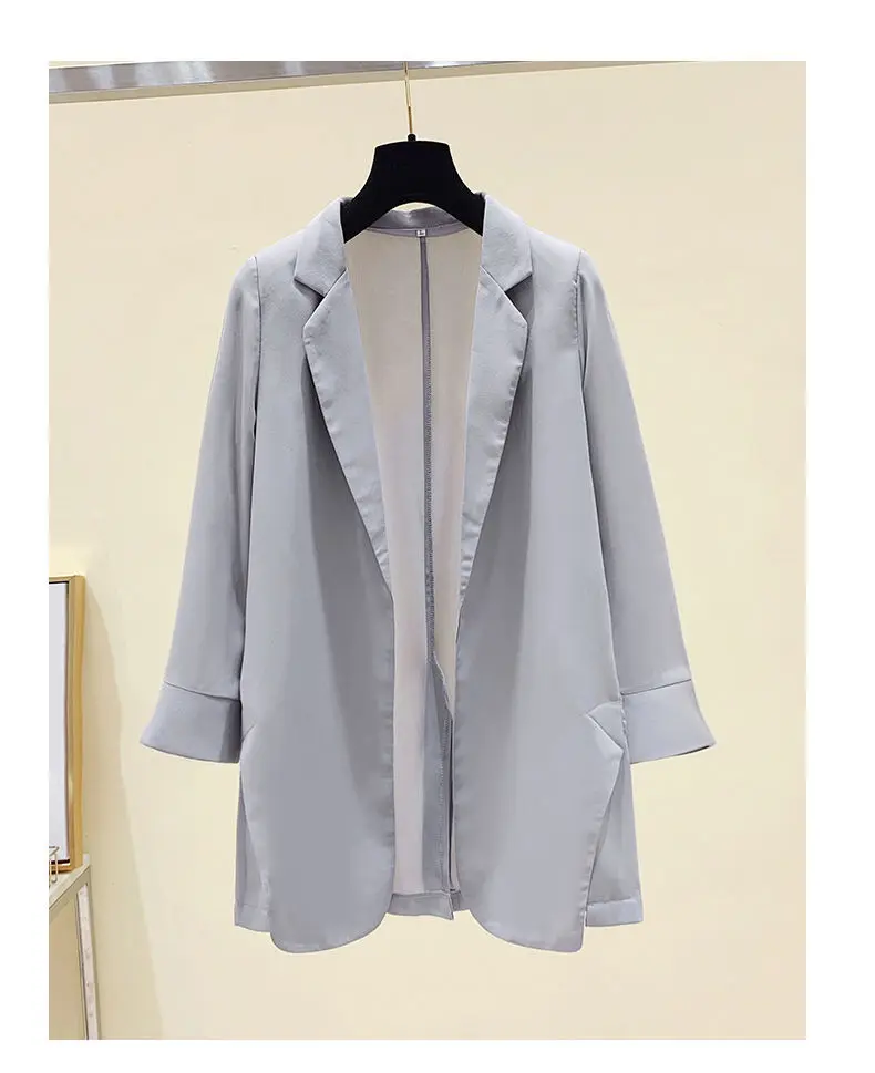 

Chiffon thin suit coat women's 2021 spring and summer suit sunscreen shirt leisure air conditioning coats P3 400