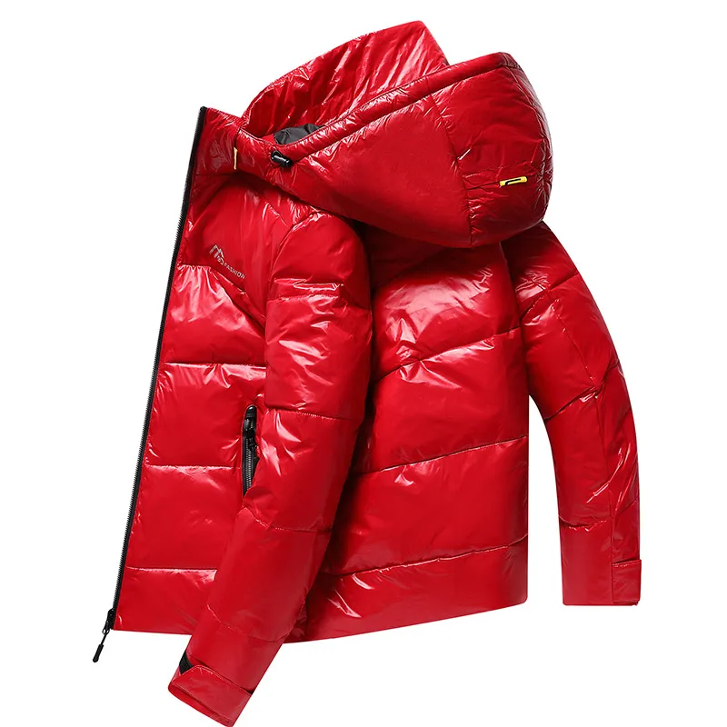 

Winter Warm Men Down Jacket Casual Autumn Puffer Thick Hat White Duck Parka Male Men's Winter Down Jacket Waterproof