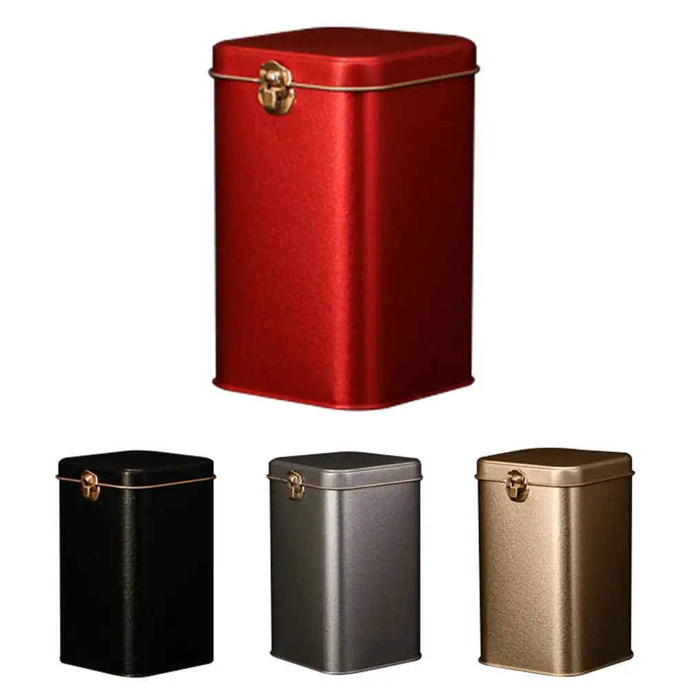 Металлические контейнеры для чая высокий замок класса жесть кофе Конфеты