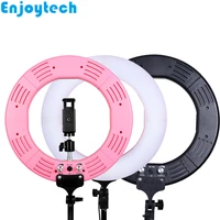 14inch led ring flash light lamps with phone holders for live streaming photography lighting for video blogger makeup nail salon