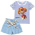 Футболка с коротким рукавом и штаны для мальчиков, 2 шт.компл.