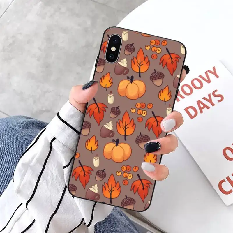 

Pumpkin happy autumn fall Phone Case for iPhone 11 12 pro XS MAX 8 7 6 6S Plus X 5S SE 2020 XR mini