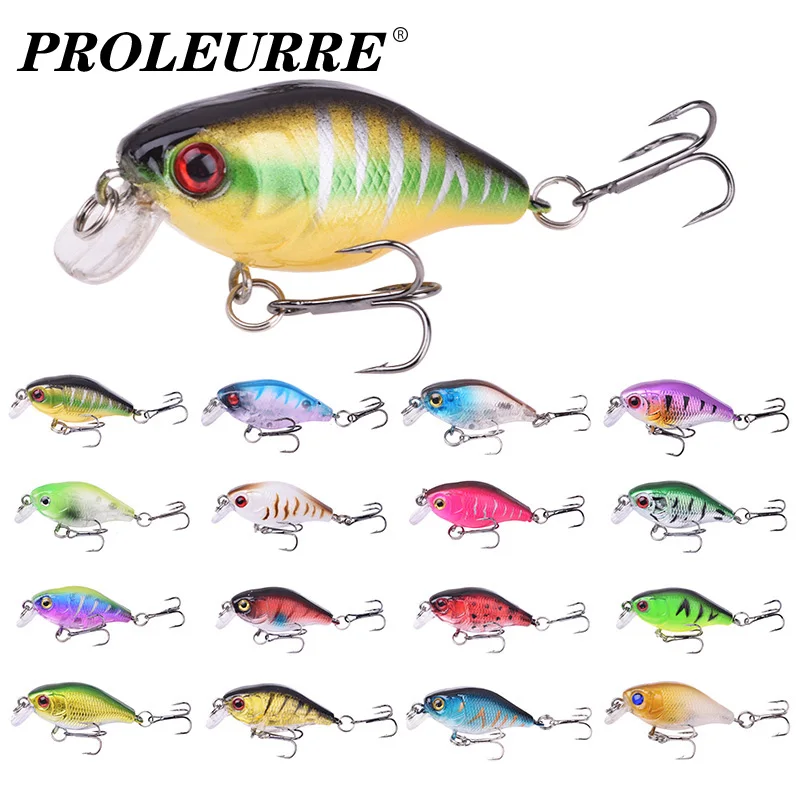 

1PCS Crankbait Fishing Lure 45mm 4g Floating Minnow Swimbait Artificial Plastic Hard Bait for Isca Bass Pike Pesca Carp Wobblers