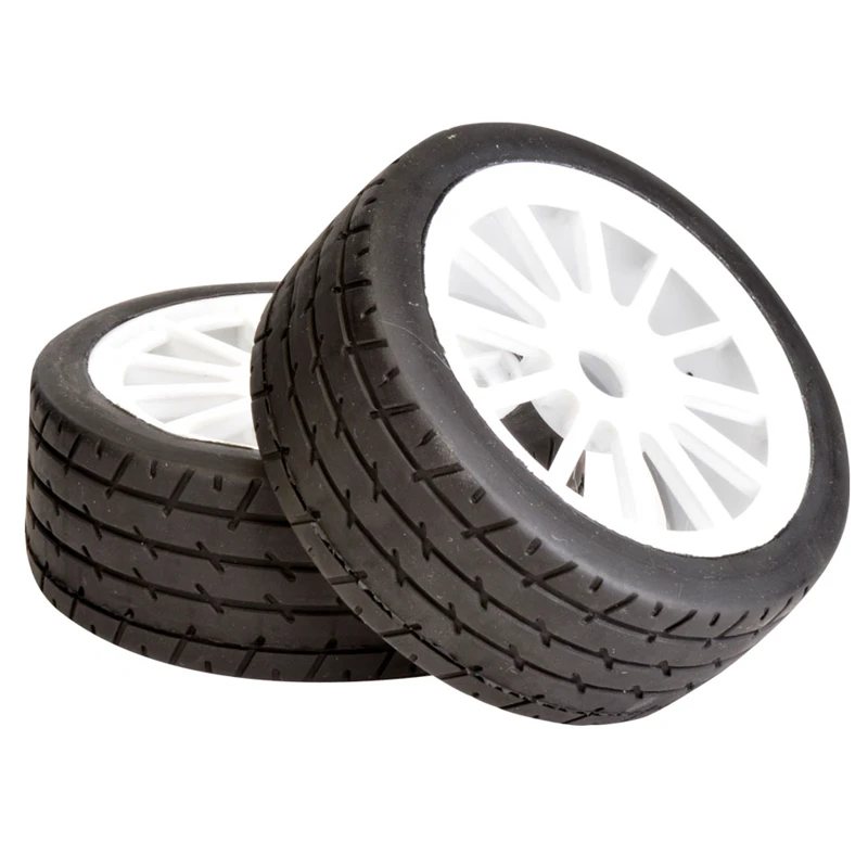 

Rc Car Spare Part Hex 17mm On Road Rubber Tires Wheels Rim Sets 2Pcs/Pair For 1/8 Scale GT Cars Model