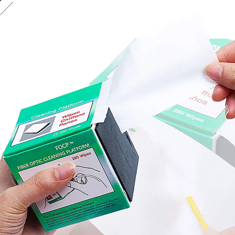 Инструмент для чистки волокна 280 шт./кор. без пыли волоконно оптические влажные