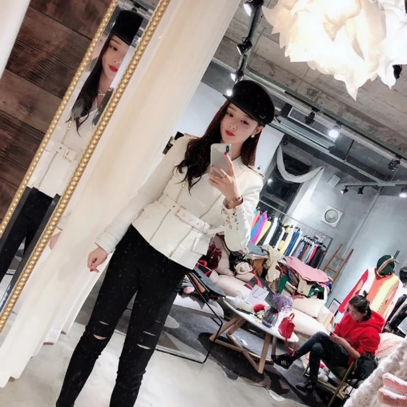 Весенняя Новинка брендовые байкерские женские Куртки из искусственной кожи с