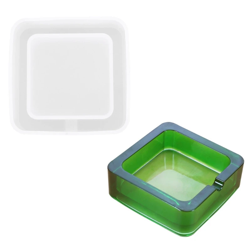 

2 предмета Смола из хрустальной эпоксидной горшок Сделай Сам пресс-форм пепельница каботажное судно литья силиконовые формы, DIY силиконовая...