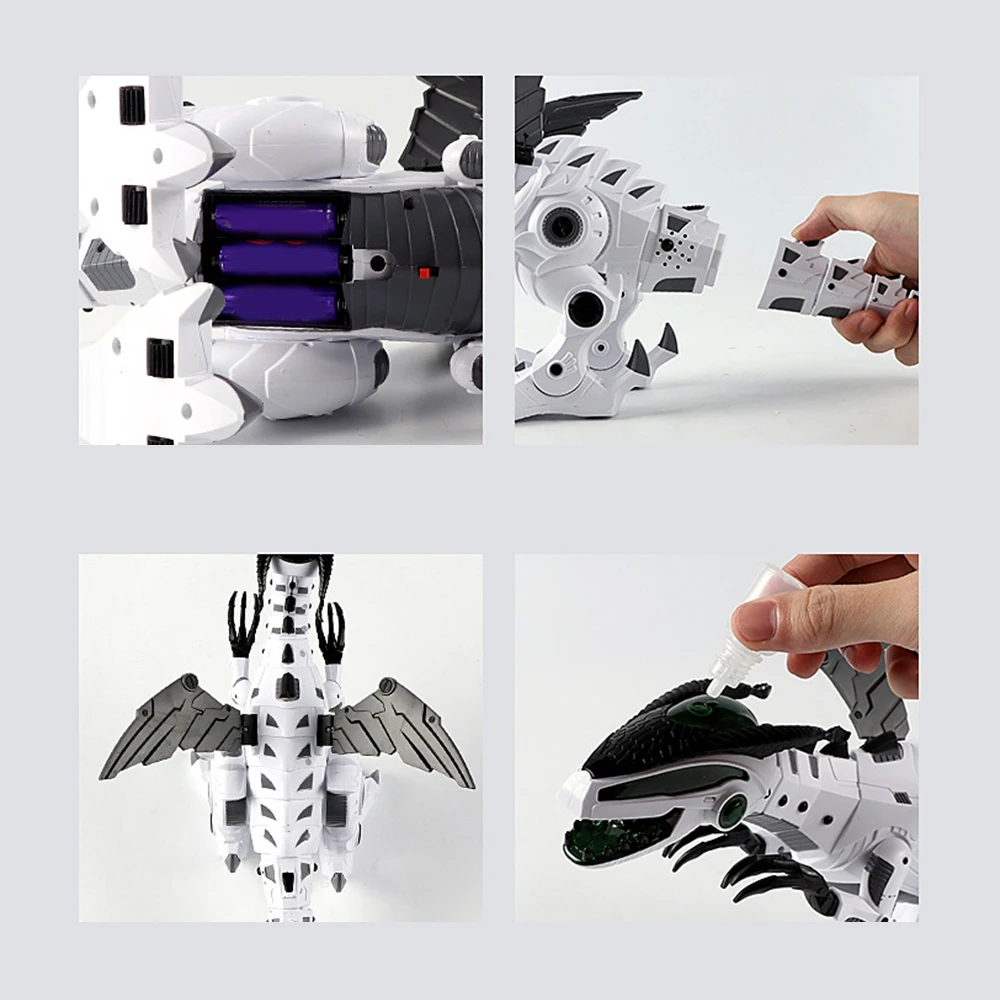 Механический спрей динозавры робот игрушка для детей мультяшная электронная