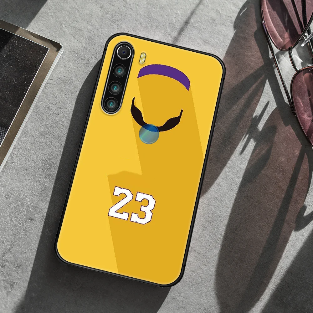 

james basketball star 23 Phone Case Cover Hull For XIAOMI Redmi 7 7a 8 8a 9 10X NOTE 6 7 7s 8 8t 9 9s Pro Max black Back Fashion