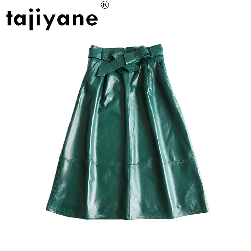 

Tajiyane черная юбка из натуральной овечьей кожи; Длинные юбки для женщин женская обувь из натуральной кожи юбки размера плюс юбка-карандаш Femme ...