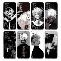 tokyo ghoul anime kaneki ken clear phone case for samsung a01 a02s a11 a12 a21 s a31 a41 a32 a51 a71 a42 a52 a72 soft silicon