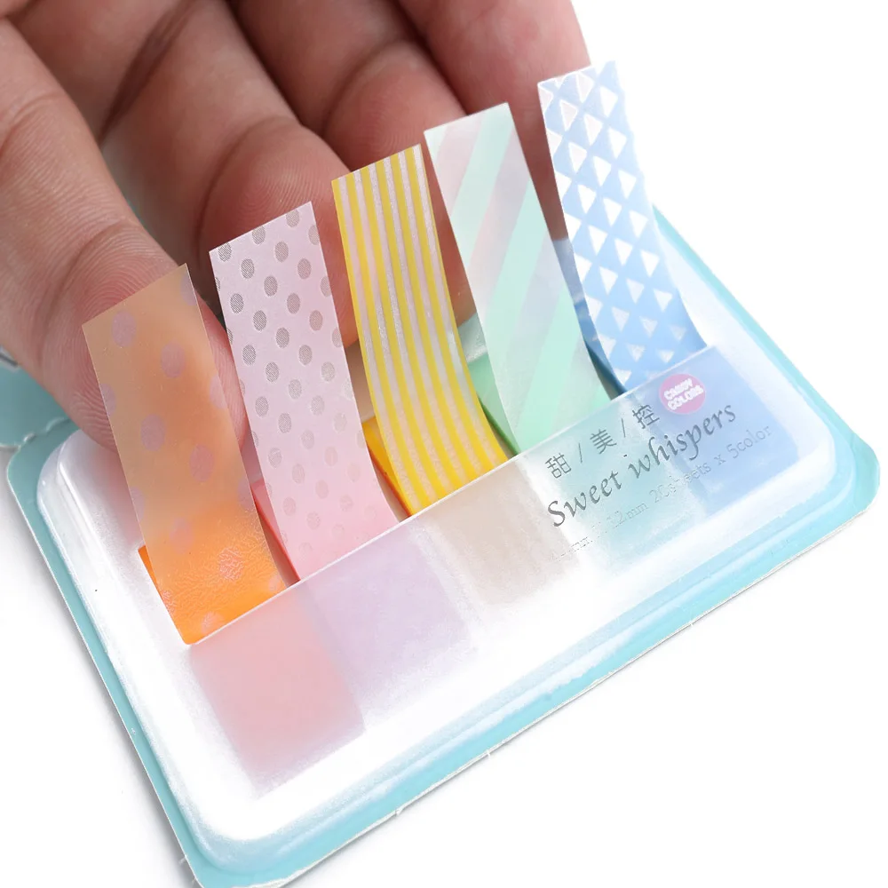 2 шт. милые каваи карамельные цветные наклейки для Пастер маркеры книга указатель