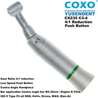 coxo dental 41 low speed push button endodontic contra angle handpiece for nsk kavo cx235 c3 4