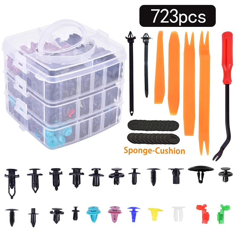 

Зажимы фиксаторы для бампера, 723 шт.