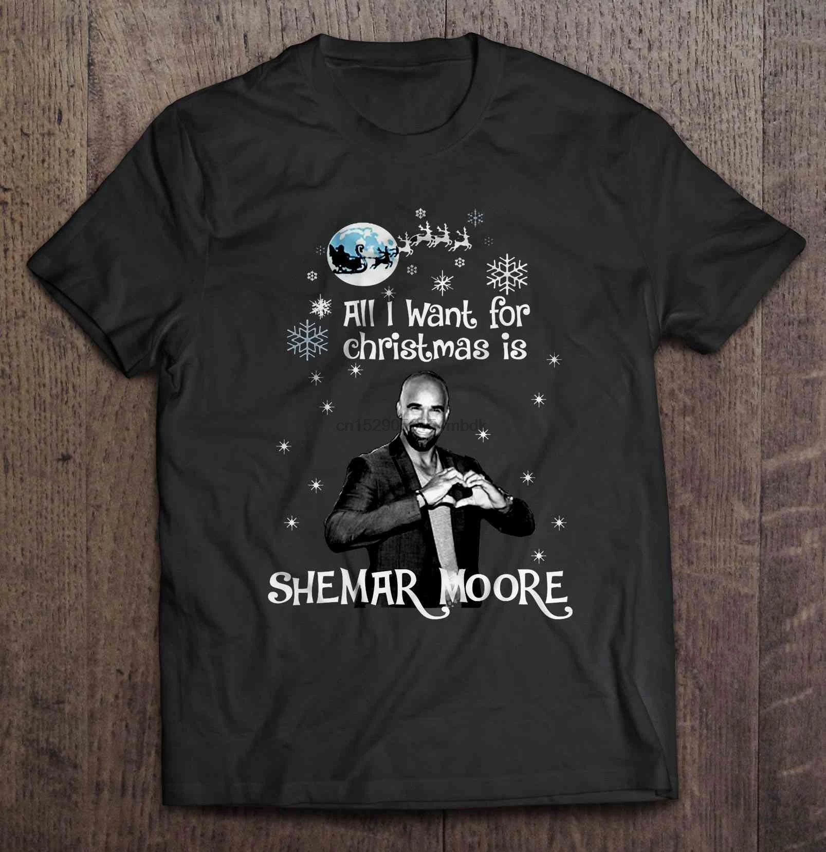 Мужская футболка все что я хочу на Рождество это шемар Мур женский