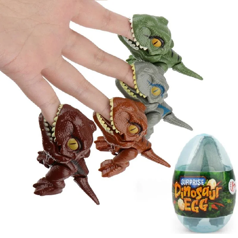 

Finger Dinosaur Dino Eggs Anime Action Figures Toys Interactive Biting Hand Tricky Tyrannosaurus Model Fidget Toys For Children