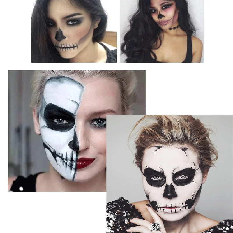 Кремовая картина для тела макияж на масляной основе белые черные красные палитры