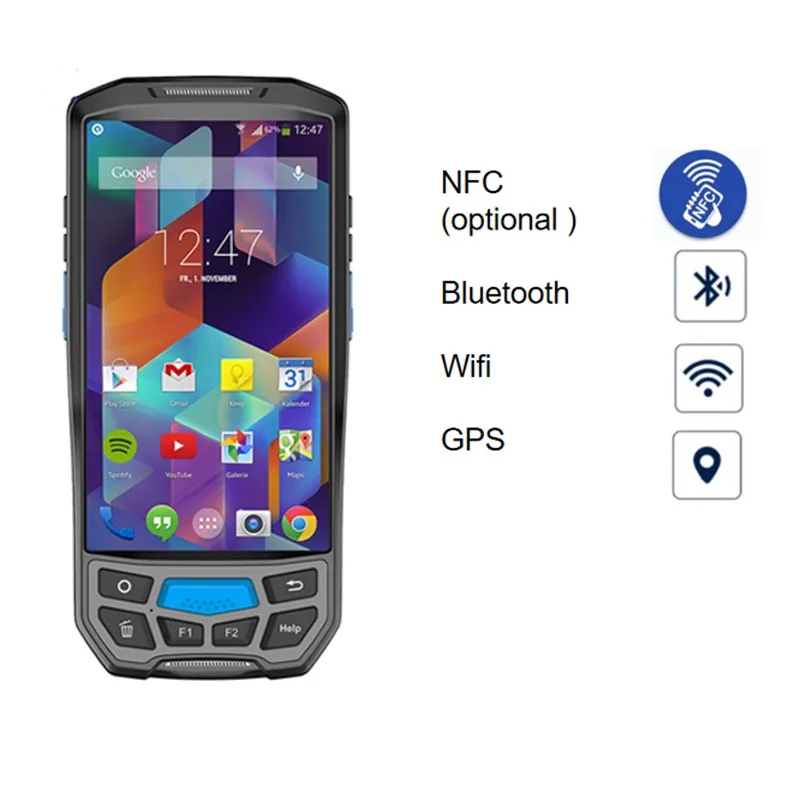Можно крепить любые приспособления: PDA штрих-код 1D 2D QR код ридер 4G Wi-Fi коврик для