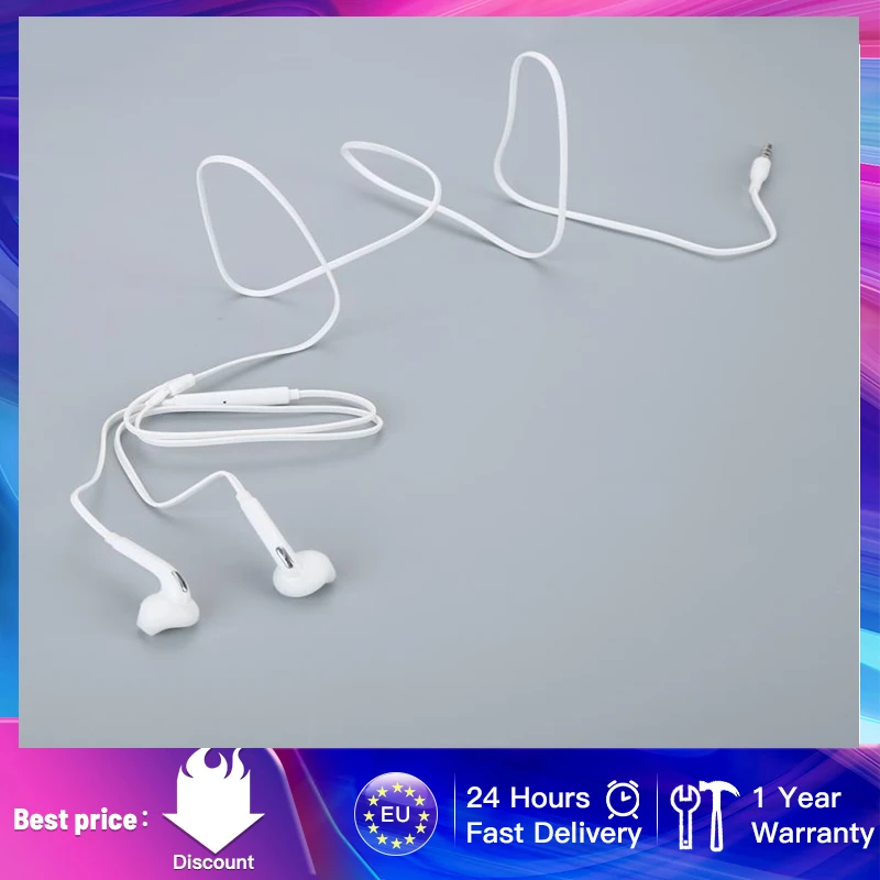 

2021 Wired Headset Earbuds White In-Ear Earphone With Microphone Portable High-Quality Earphone For Samsung Galaxy S6