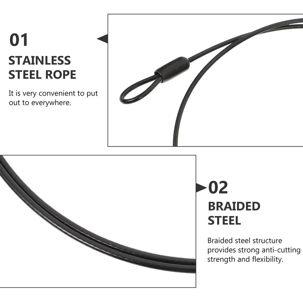 

4pcs Stainless Steel Wires Light Hanging Wires Outdoor Suspension Cables